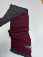 шарф Армани размер 150*30 см бордовый серые логотипы/ серый бордовые логотипы шерсть