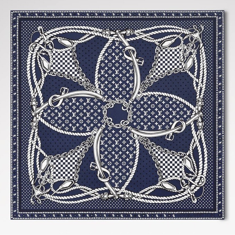 Платок LV, шелковый