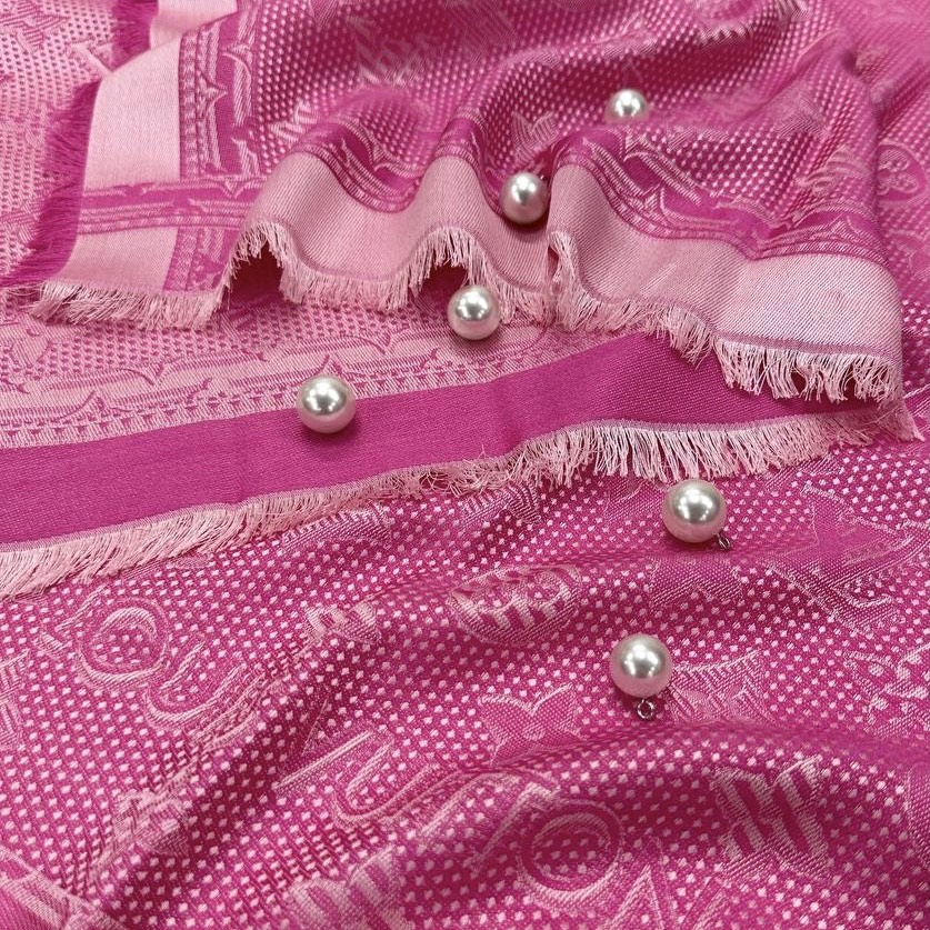 Платок ЛВ, шелк шерсть, размер 140*140 см