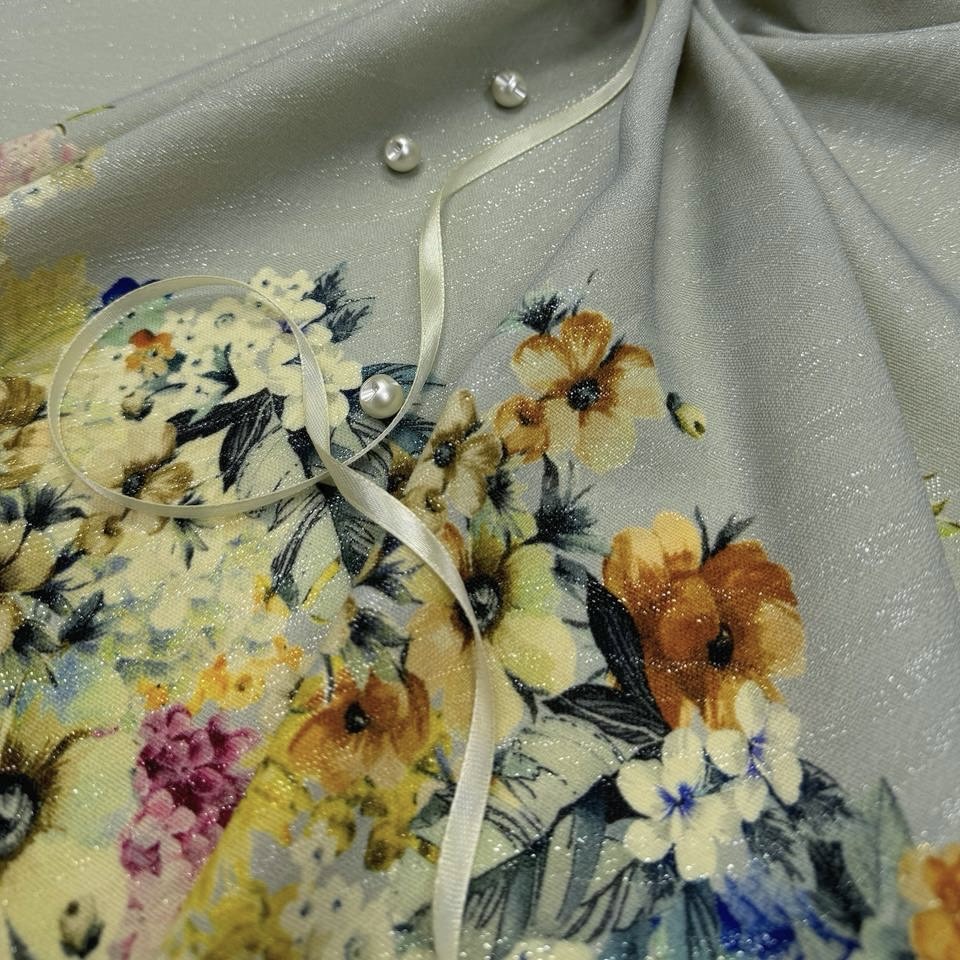 Костюмно-плательная, шерсть 93% люрекс 6%, купон 95*150 см