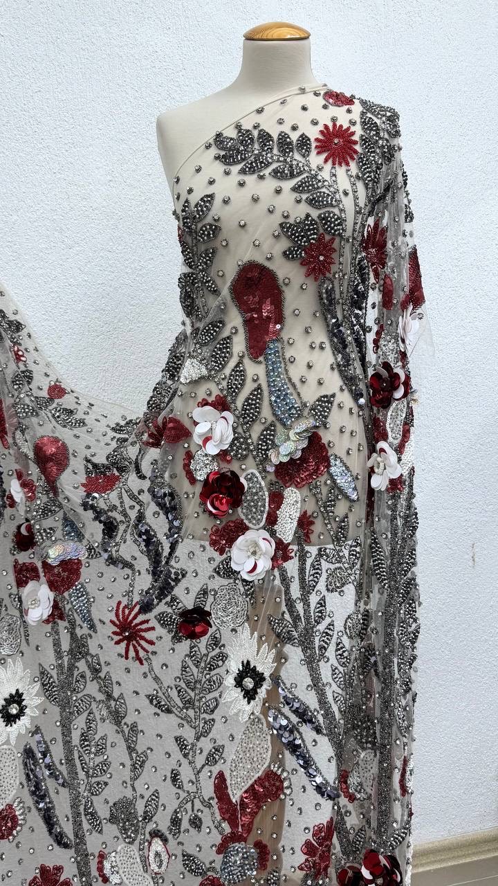 Расшивка на сетке