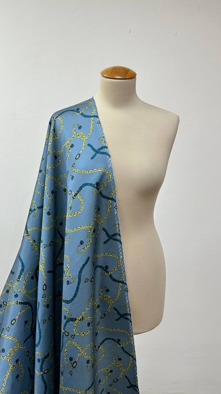 Плательная репсовая, шелк 100%, ширина 138 см