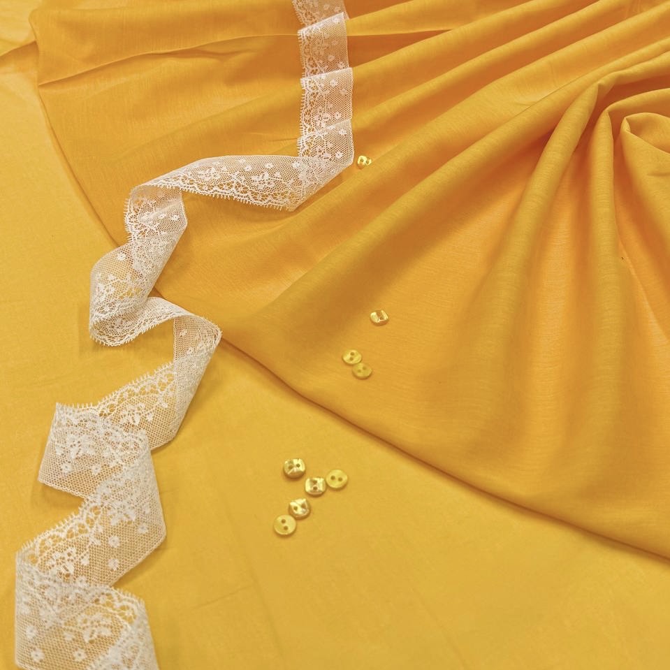батист жёлтый фон шёлк 42% хлопок 58% ш 140