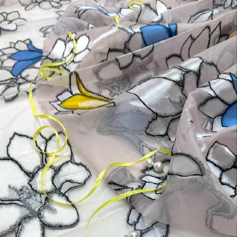 Органза, шелк 70% вискоза 30%, ширина 150 см