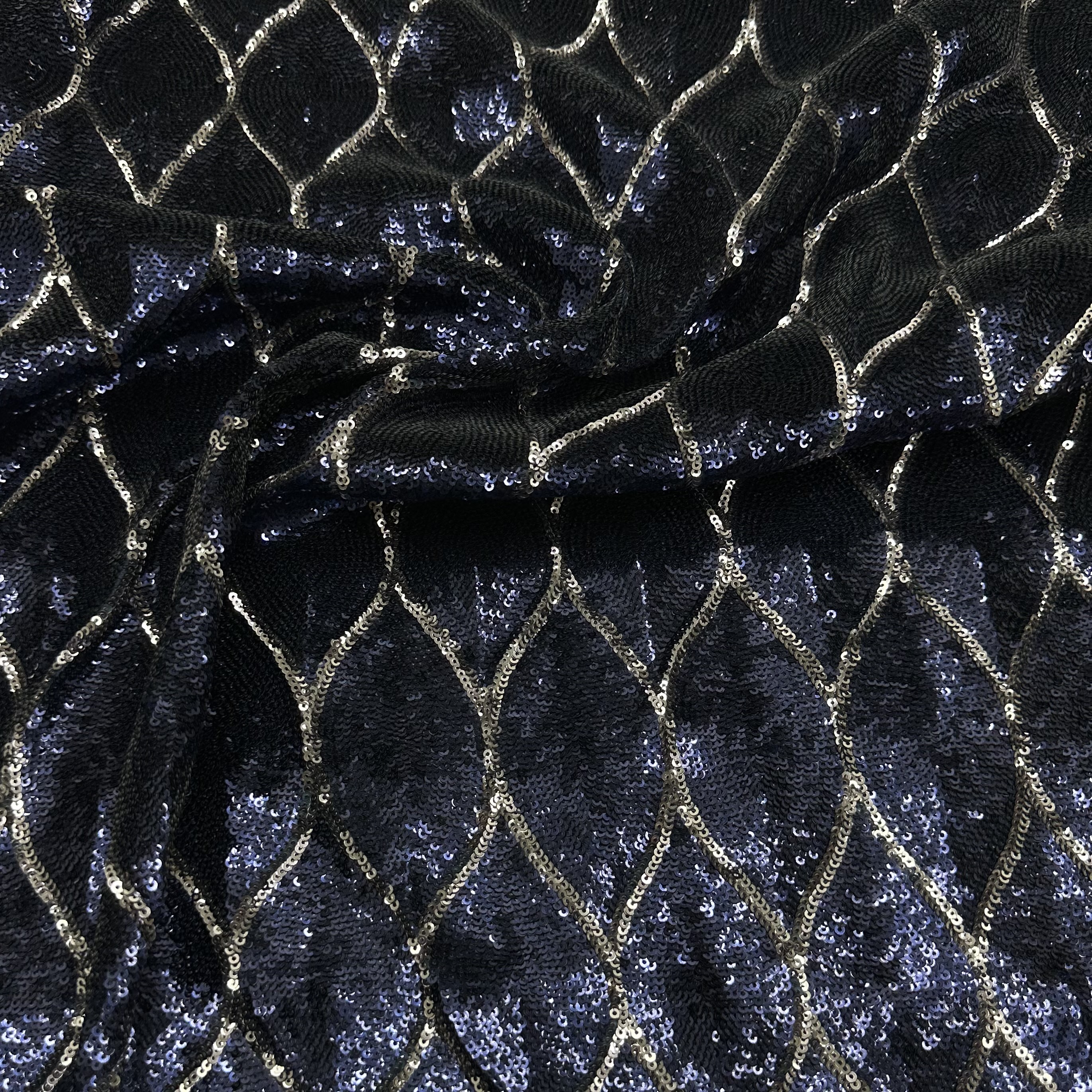 Пайетки на сетке