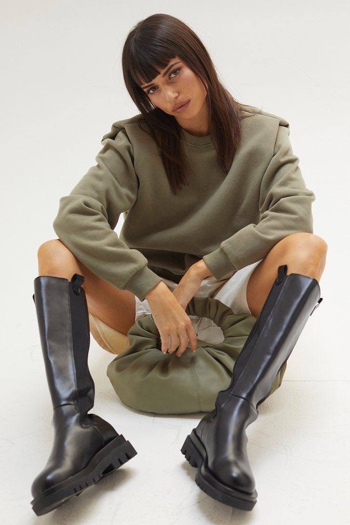 Футер оливковый хлопок шир 170 см