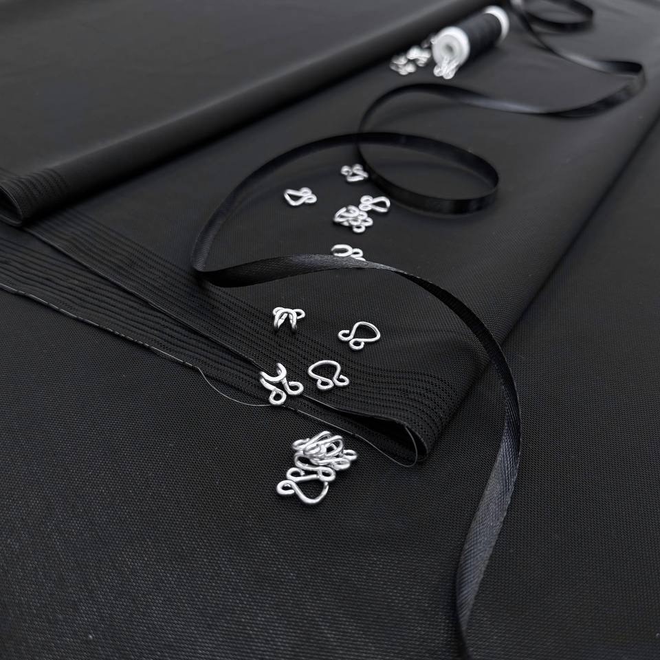 Сетка корсетная ДГ черная шир 170 см