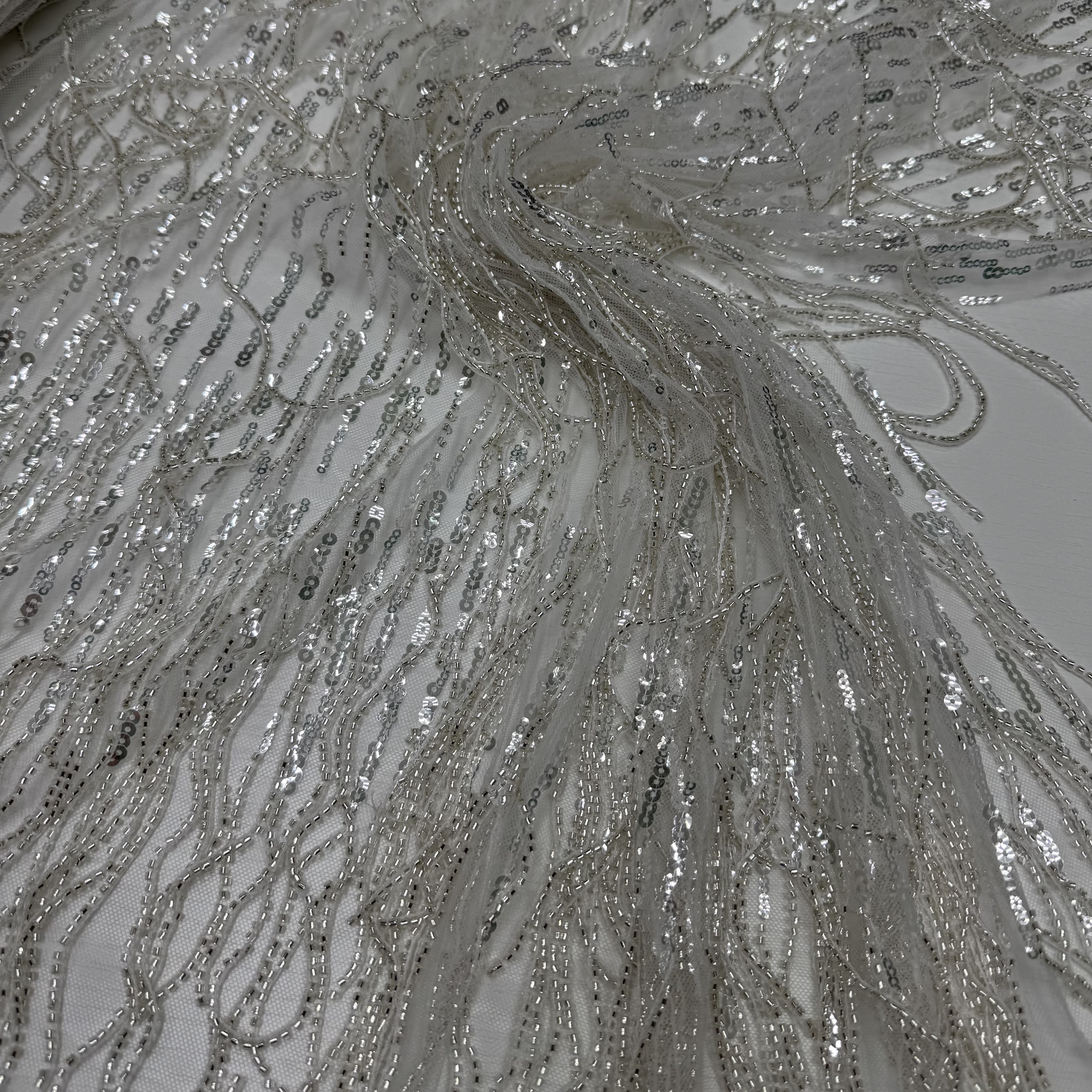 Сетка, расшитая бисером