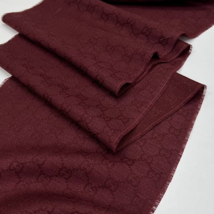 Шарф Гуччи , 25 см х 160 см , шерсть шелк