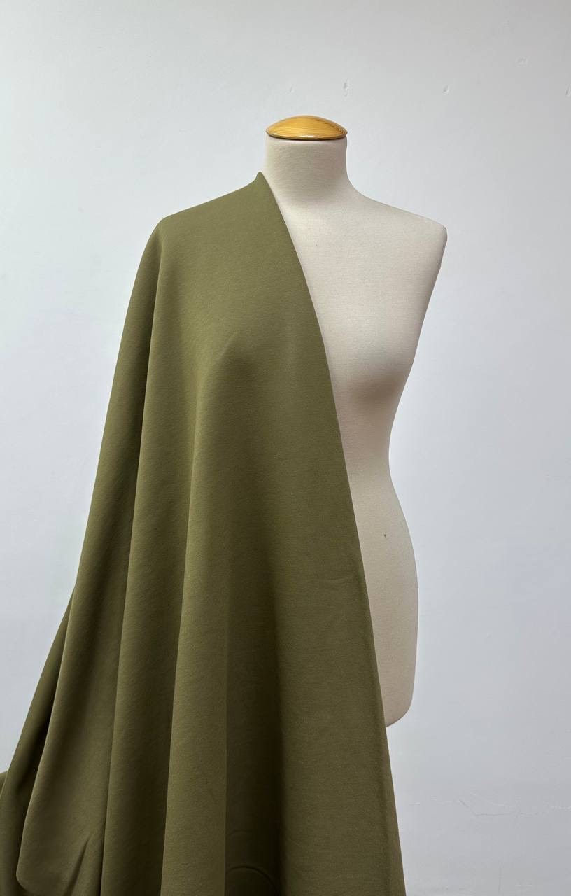 Футер оливковый хлопок шир 170 см