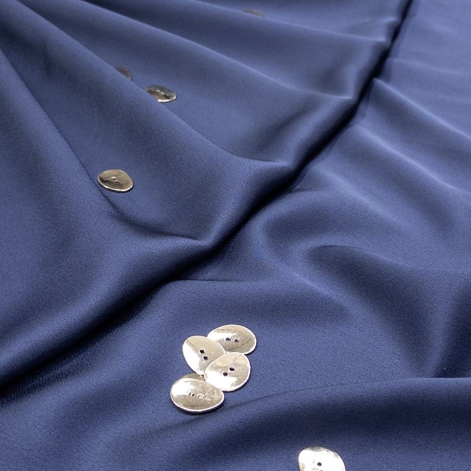 плательная синяя вискоза ш. 140