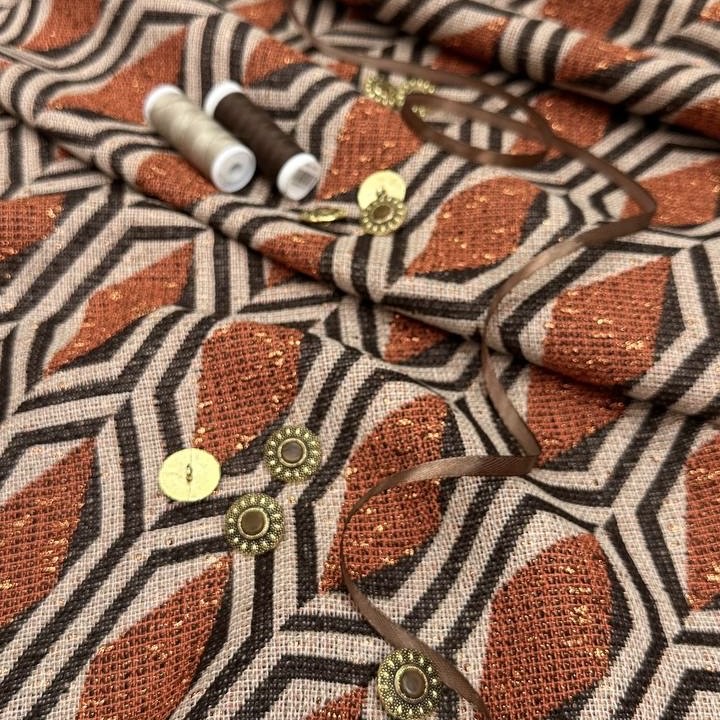 Жаккард Гуччи ; хлопок, вискоза, п/а, люрекс ; шир 165 см