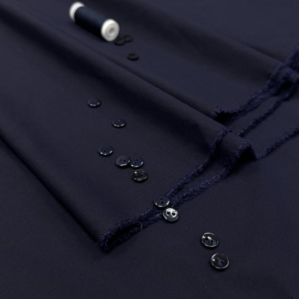 Батист темно-синий шёлк 30% хлопок 70% шир 155 см