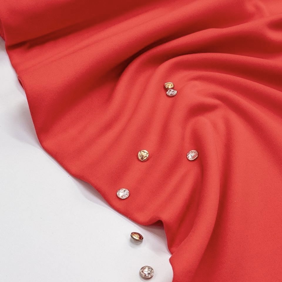 Трикотажное полотно красное п/э шир 160 см